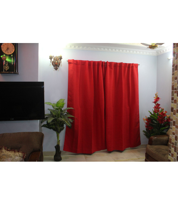 Curtain Solid Red