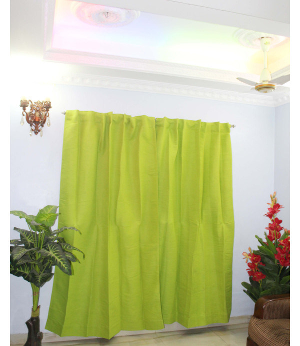 Curtain Lemon Green