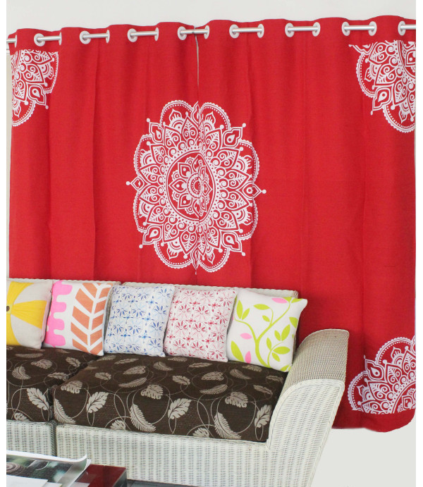 Curtain Red Mandala